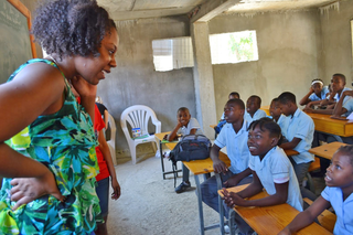 Howard students in Haiti (courtesy of Victoria M. Walker)